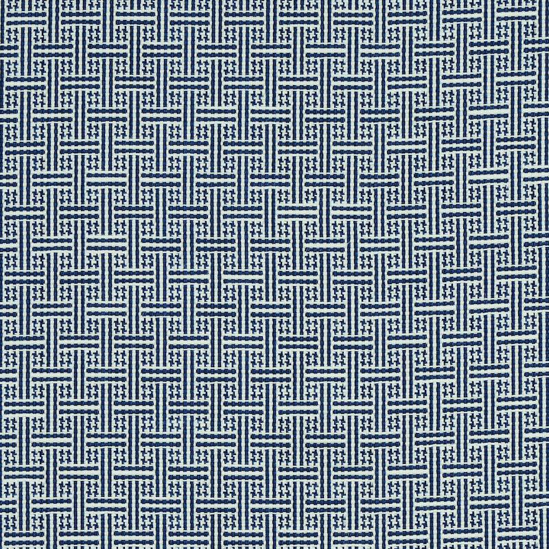 Schumacher Brickell Indoor/Outdoor Navy Fabric