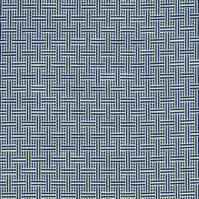 Schumacher Brickell Indoor/Outdoor Navy Fabric
