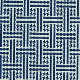 Schumacher Brickell Indoor/Outdoor Navy Fabric