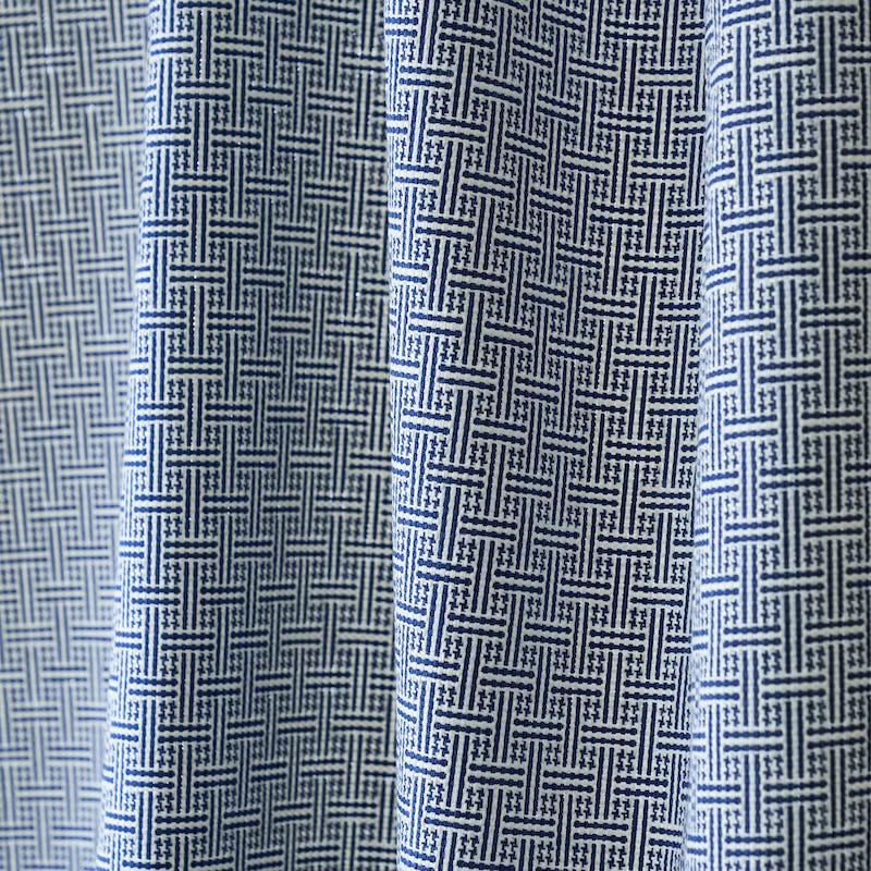 Schumacher Brickell Indoor/Outdoor Navy Fabric