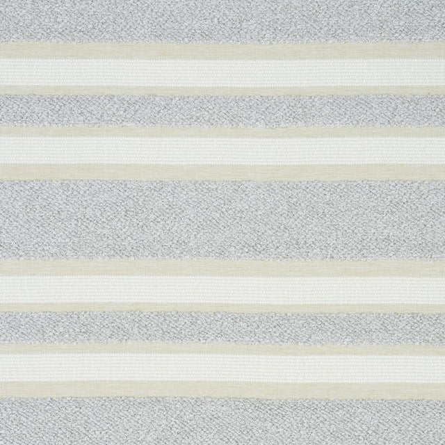 Schumacher Ohara Stripe Indoor/Outdoor Grey Fabric
