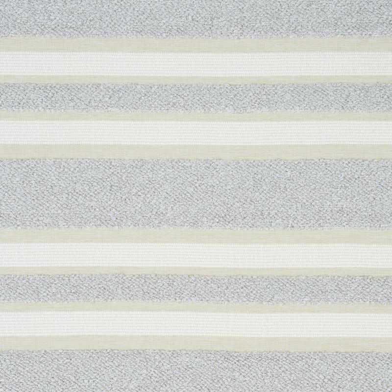 Schumacher Ohara Stripe Indoor/Outdoor Grey Fabric