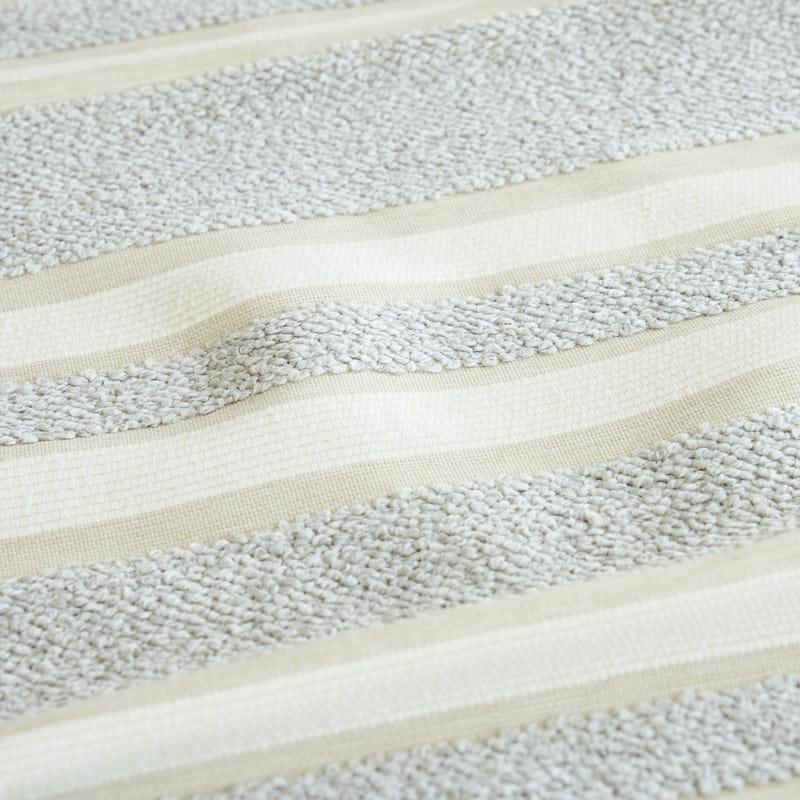 Schumacher Ohara Stripe Indoor/Outdoor Grey Fabric