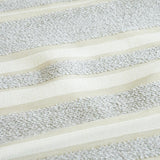 Schumacher Ohara Stripe Indoor/Outdoor Grey Fabric