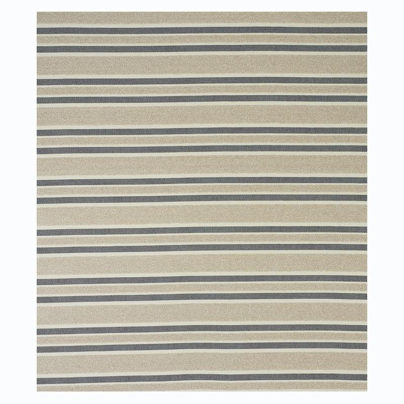 Schumacher Ohara Stripe Indoor/Outdoor Taupe Fabric