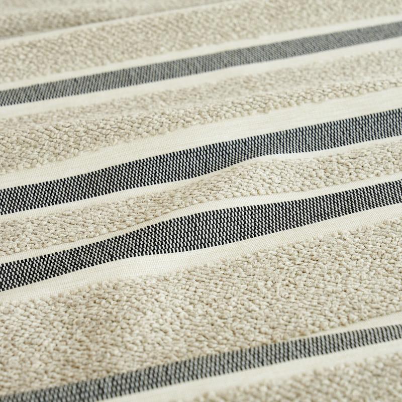 Schumacher Ohara Stripe Indoor/Outdoor Taupe Fabric
