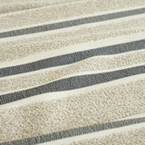 Schumacher Ohara Stripe Indoor/Outdoor Taupe Fabric