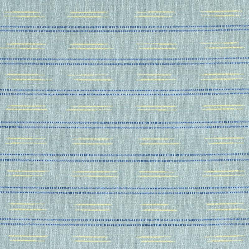 Schumacher Ainsley Stripe Indoor/Outdoor Sky Fabric