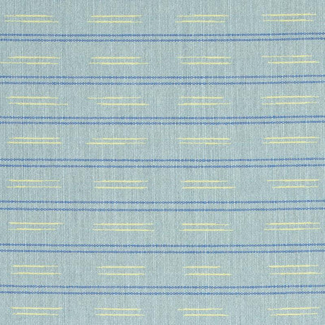Schumacher Ainsley Stripe Indoor/Outdoor Sky Fabric
