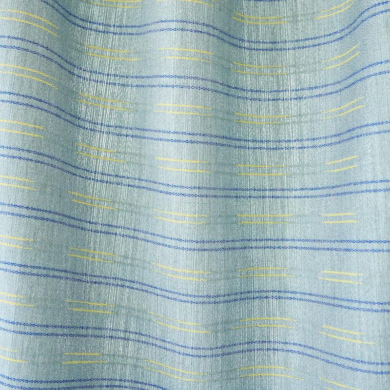Schumacher Ainsley Stripe Indoor/Outdoor Sky Fabric