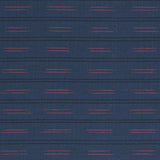 Schumacher Ainsley Stripe Indoor/Outdoor Navy Fabric