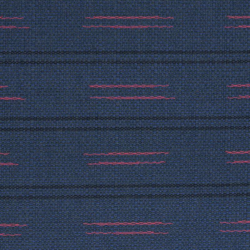 Schumacher Ainsley Stripe Indoor/Outdoor Navy Fabric
