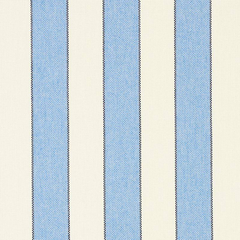 Schumacher Blumont Stripe Indoor/Outdoor Blue Fabric