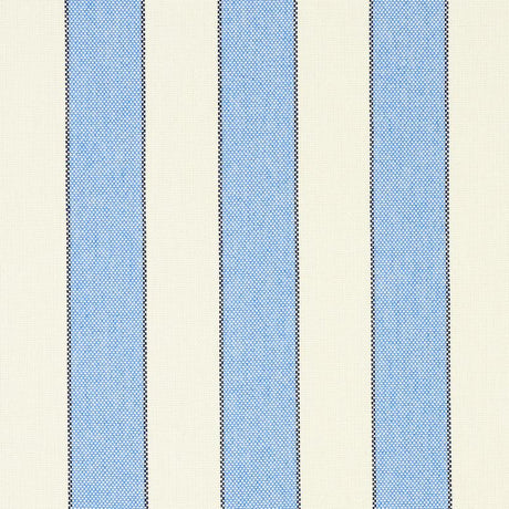 Schumacher Blumont Stripe Indoor/Outdoor Blue Fabric
