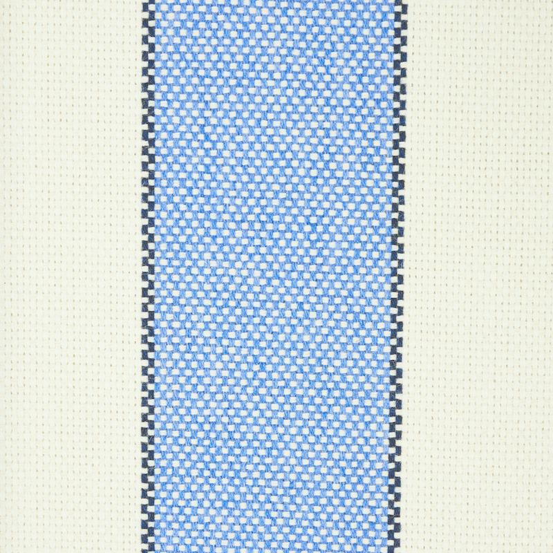 Schumacher Blumont Stripe Indoor/Outdoor Blue Fabric