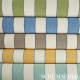 Schumacher Blumont Stripe Indoor/Outdoor Blue Fabric