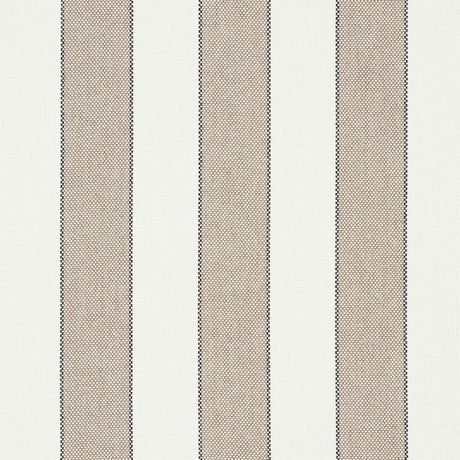 Schumacher Blumont Stripe Indoor/Outdoor Stone Fabric