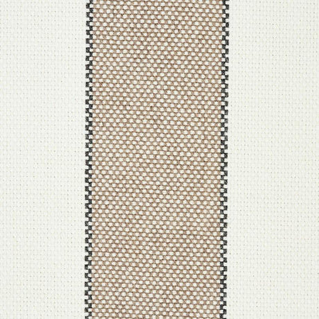 Schumacher Blumont Stripe Indoor/Outdoor Stone Fabric