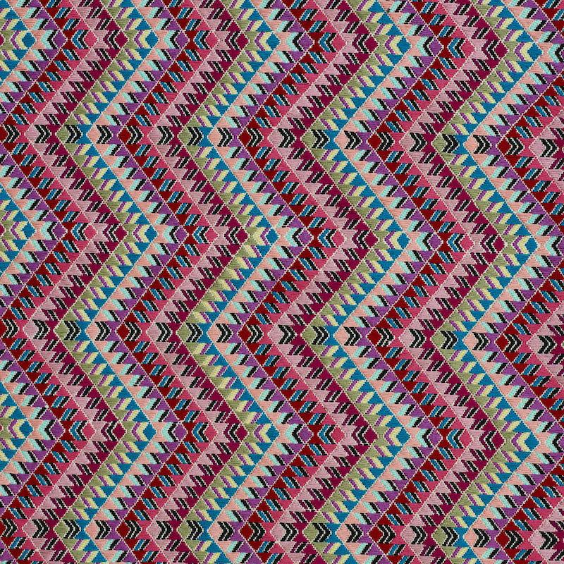 Schumacher Amates Hand Woven Brocade Carnival Fabric