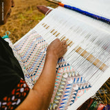 Schumacher Amates Hand Woven Brocade Chalked Fabric