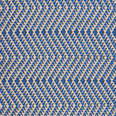 Schumacher Amates Hand Woven Brocade Ocean Fabric