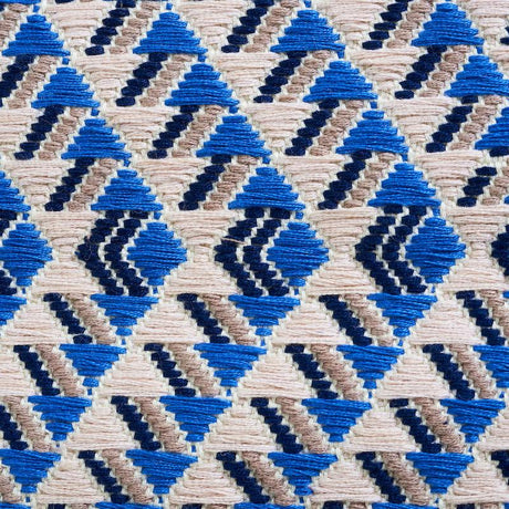 Schumacher Amates Hand Woven Brocade Ocean Fabric