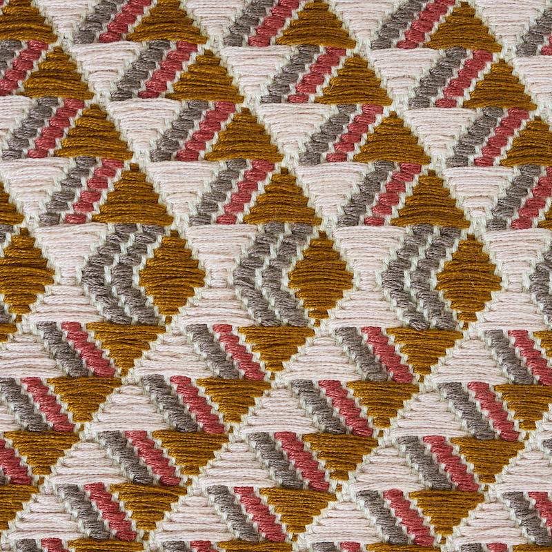Schumacher Amates Hand Woven Brocade Mostaza Fabric