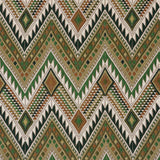 Schumacher Coyolate Hand Woven Brocade Green Fabric