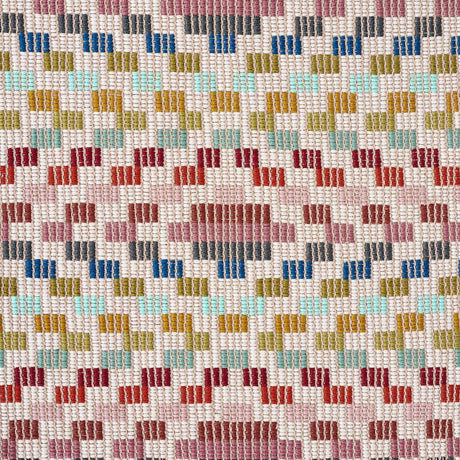 Schumacher Izapa Hand Woven Brocade Multi Fabric