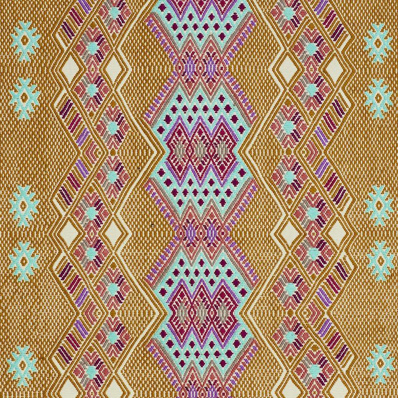 Schumacher Kaya Hand Woven Brocade Mostaza Fabric