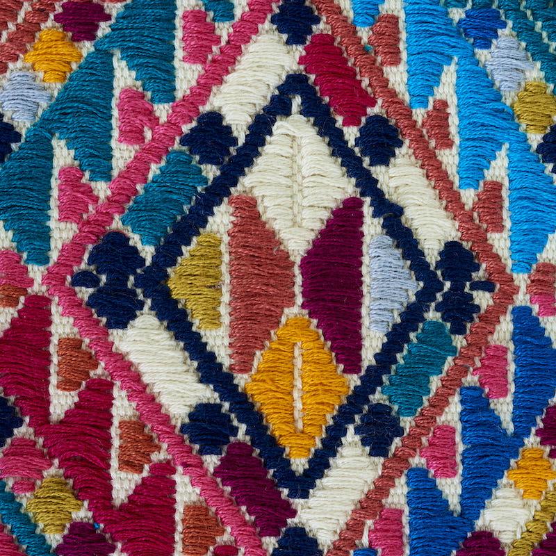 Schumacher Nica Hand Woven Brocade Rosa Fabric