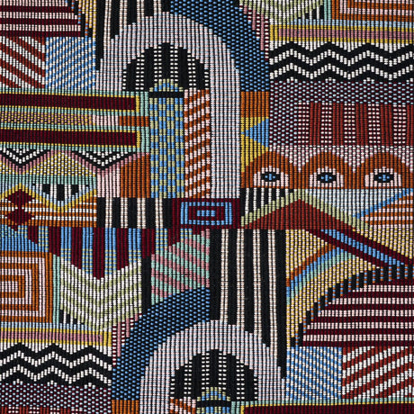 Schumacher Palomar Hand Woven Brocade Multi Fabric