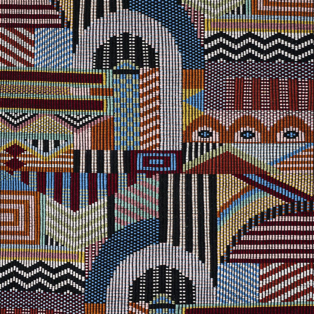 Schumacher Palomar Hand Woven Brocade Multi Fabric