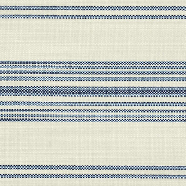 Schumacher Solana Stripe Indoor/Outdoor Navy Fabric