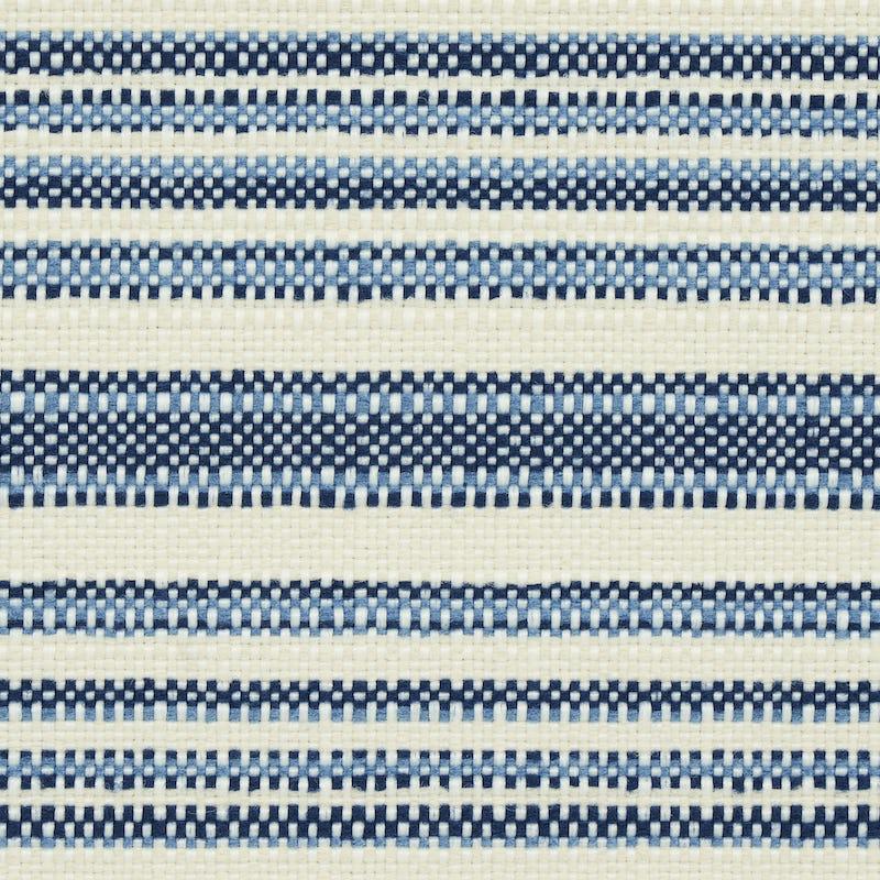 Schumacher Solana Stripe Indoor/Outdoor Navy Fabric