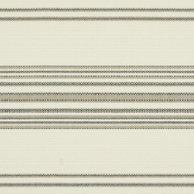 Schumacher Solana Stripe Indoor/Outdoor Stone Fabric