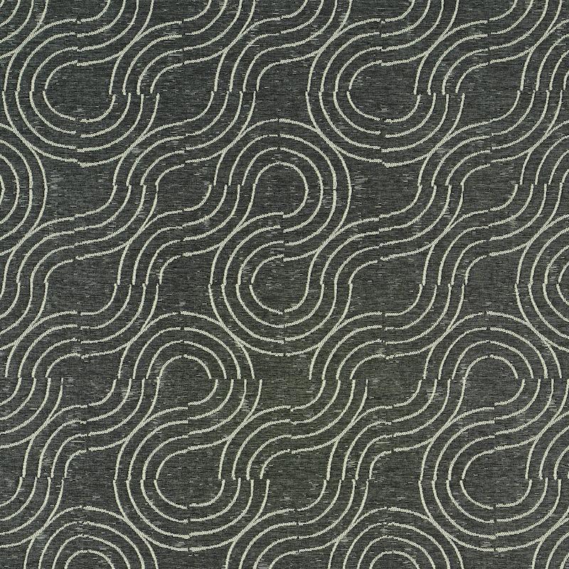 Schumacher Alma Indoor/Outdoor Carbon Fabric