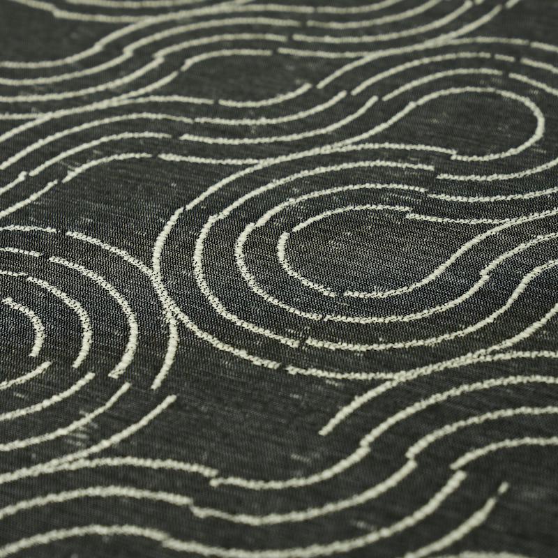 Schumacher Alma Indoor/Outdoor Carbon Fabric