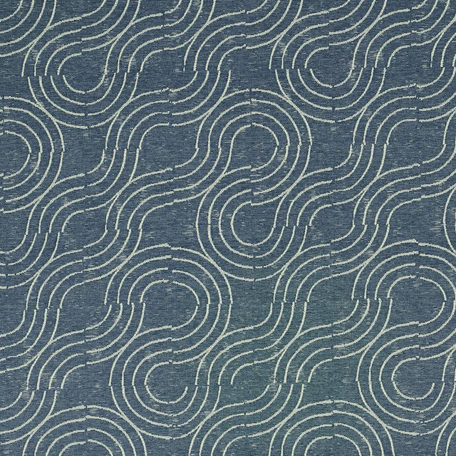 Schumacher Alma Indoor/Outdoor Denim Fabric