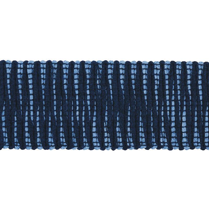 Schumacher Pierce Tape Indoor/Outdoor Blue Trim
