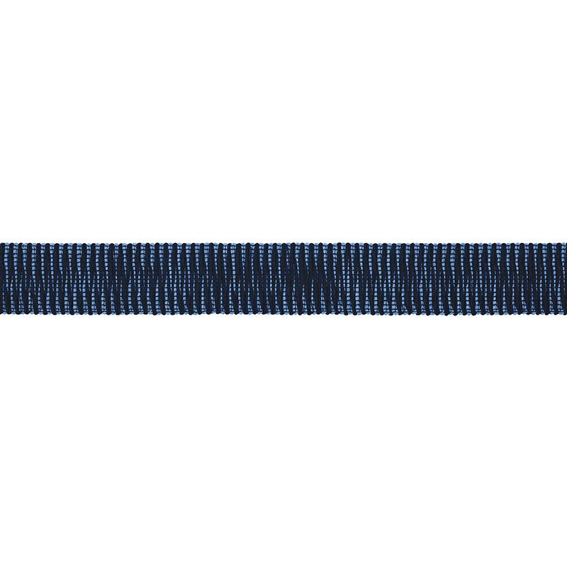 Schumacher Pierce Tape Indoor/Outdoor Blue Trim