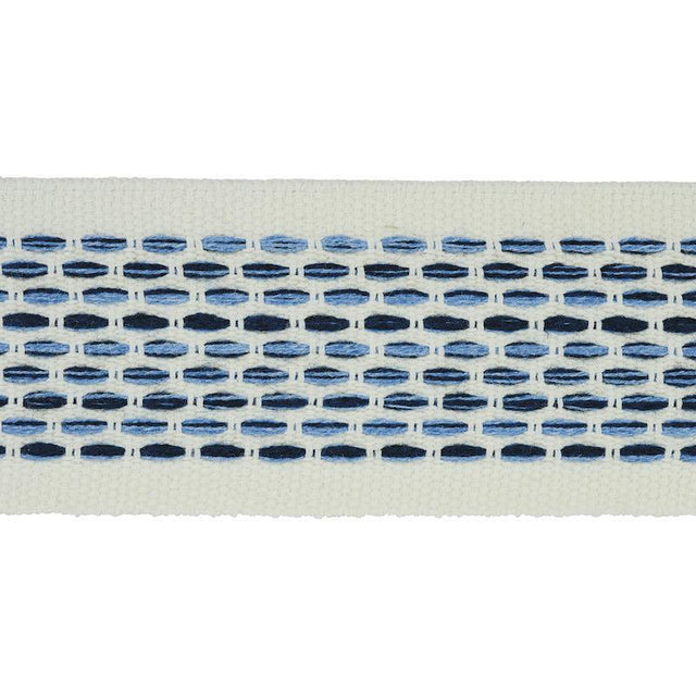 Schumacher Portola Tape Indoor/Outdoor Blue Trim