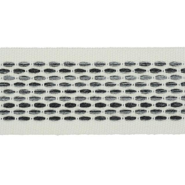 Schumacher Portola Tape Indoor/Outdoor Charcoal Trim