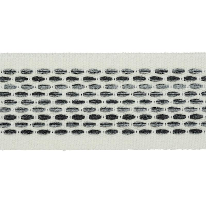 Schumacher Portola Tape Indoor/Outdoor Charcoal Trim