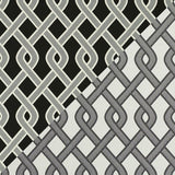 Schumacher Cleo Trellis Indoor/Outdoor Black Fabric