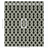 Schumacher Cleo Trellis Indoor/Outdoor Black Fabric