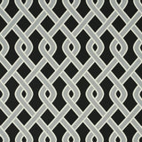 Schumacher Cleo Trellis Indoor/Outdoor Black Fabric