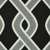 Schumacher Cleo Trellis Indoor/Outdoor Black Fabric