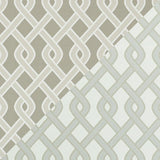 Schumacher Cleo Trellis Indoor/Outdoor Neutral Fabric