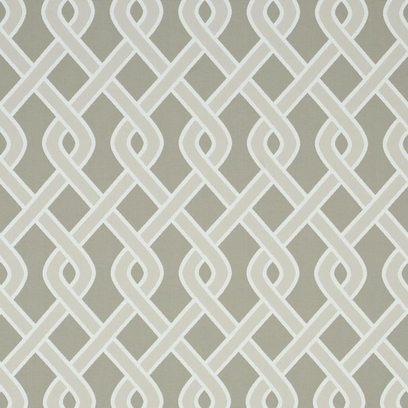Schumacher Cleo Trellis Indoor/Outdoor Neutral Fabric